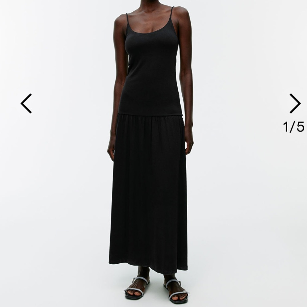 Arket- Scoop-Neck Jersey Dress- Small